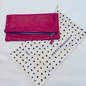 Clare V fold over clutch and dust bag